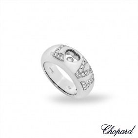 Chopard White Gold Happy Diamonds Love Ring 82/2899-20